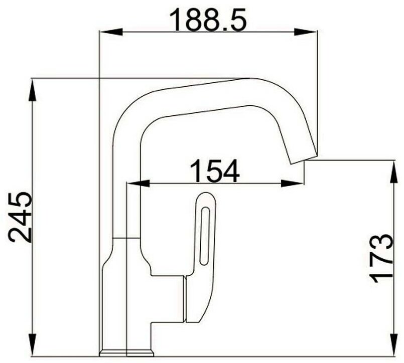 Смеситель для раковины (умывальника) Haiba HB10825-5, однозахватный купить,NaN