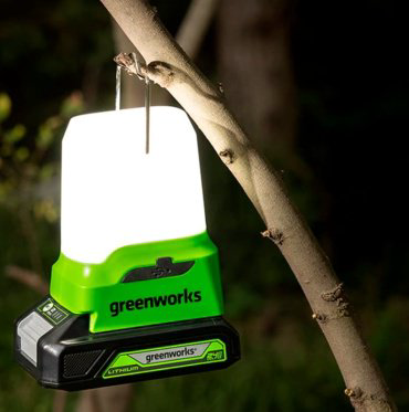 Турестический фонарь Greenworks 3501007 кемпинговый зеленый купить,NaN