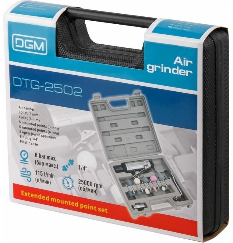 Пневмошлифмашина прямошлифовальная DGM DTG-2502 купить,9900