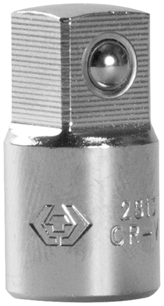 Переходник KING TONY стандартный (Cr-V) 1/4 - 3/8, 2813, 1 шт