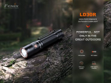 Турестический фонарь Fenix LD30R черный купить,NaN