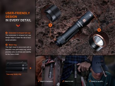 Турестический фонарь Fenix LD30R черный купить,NaN