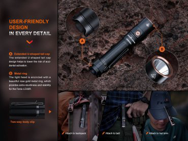 Турестический фонарь Fenix LD30R черный купить,NaN
