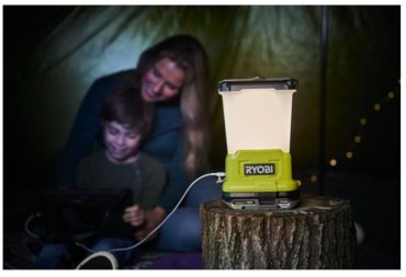 Турестический фонарь RYOBI RLL18-0 5133005386 кемпинговый зеленый