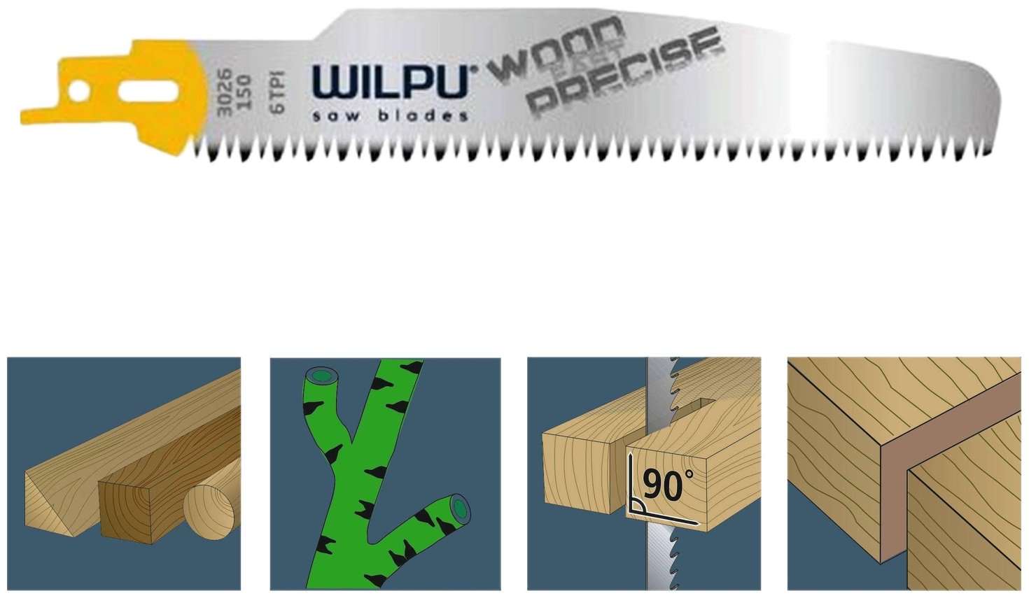 Пильное полотно WILPU 120 мм, 2 шт. арт. 1281500002