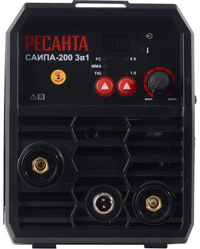 Ресанта сварочный полуавтомат САИПА-200; 65/234 (аргонная (аргонодуговая) сварка, ручная дуговая сварка (MMA), FCAW) купить,NaN