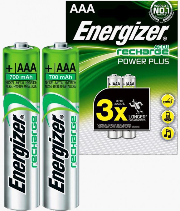 Аккумуляторы Energizer NiMH AAA 700mAh 2 шт 