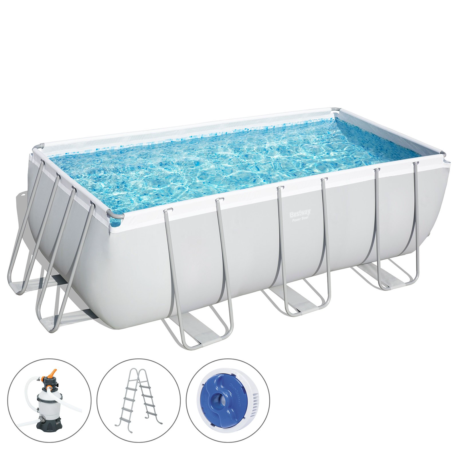 Бассейн каркасный Bestway Power Steel 56457 8124л купить,NaN