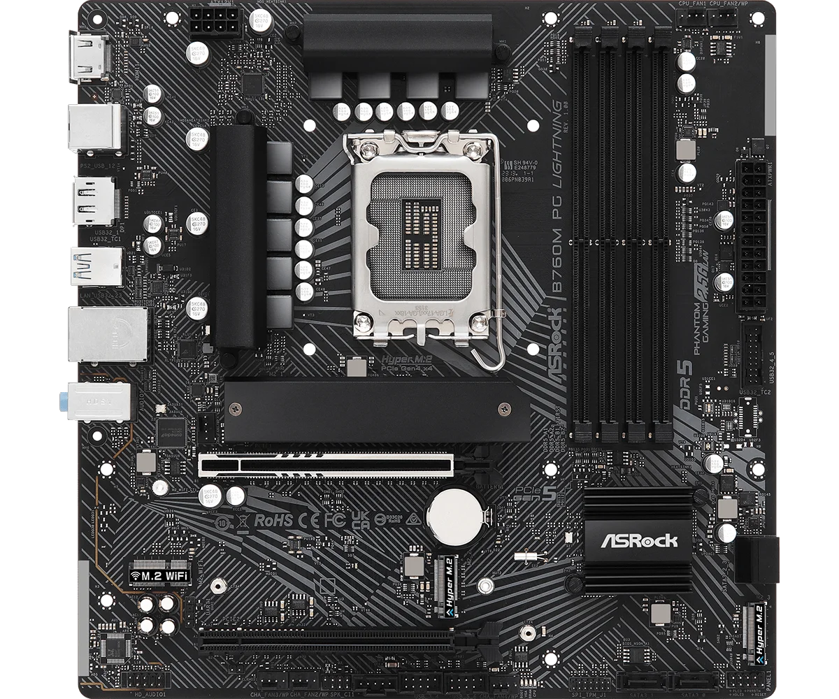 Материнская плата ASRock B760M PG Lightning DDR5