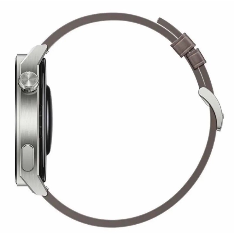 Смарт-часы Huawei Watch GT 3 Pro 46mm Light Titanium Case Gray Leather Strap купить,0
