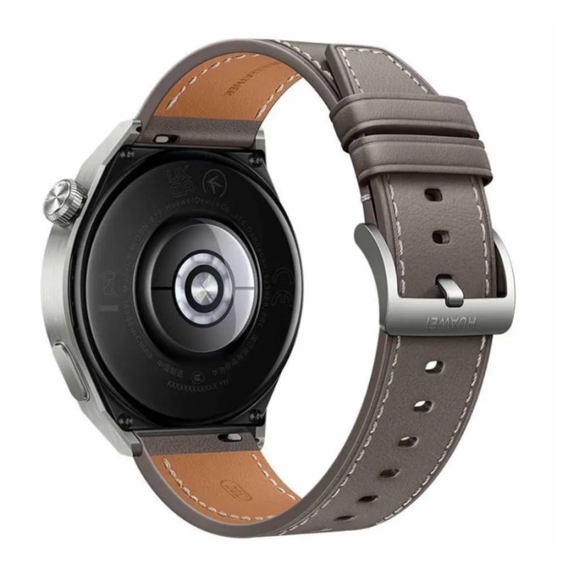 Смарт-часы Huawei Watch GT 3 Pro 46mm Light Titanium Case Gray Leather Strap купить,0