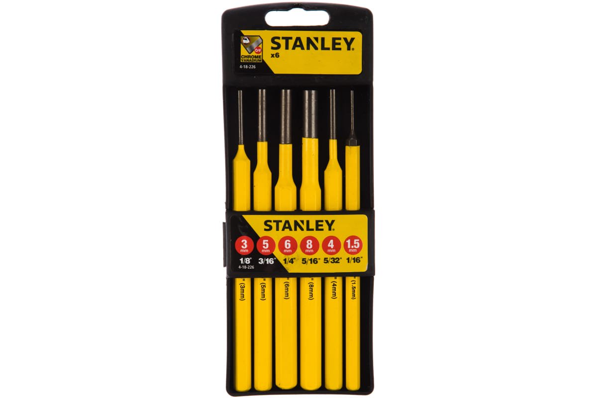 Набор выколоток Stanley 4-18-226 6 предметов  купить,NaN