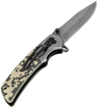 Нож DENZEL 79207 серый