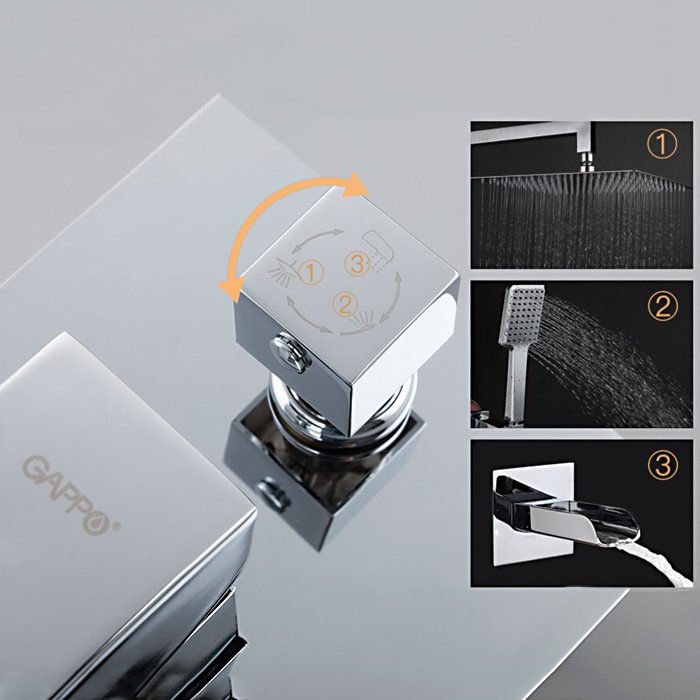 Gappo душевой набор (гарнитур) G7107-20 купить,NaN