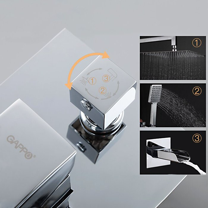 Gappo душевой набор (гарнитур) G7107-20 купить,NaN