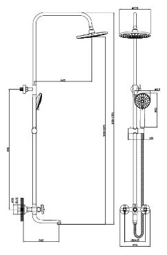Diadonna душевой набор (гарнитур) D80-335301