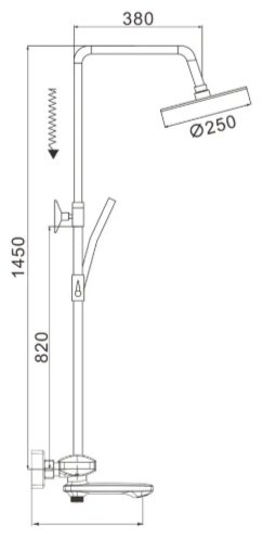 Rose душевой набор (гарнитур) R3936 купить,NaN