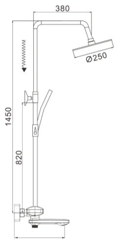 Rose душевой набор (гарнитур) R3936 купить,NaN