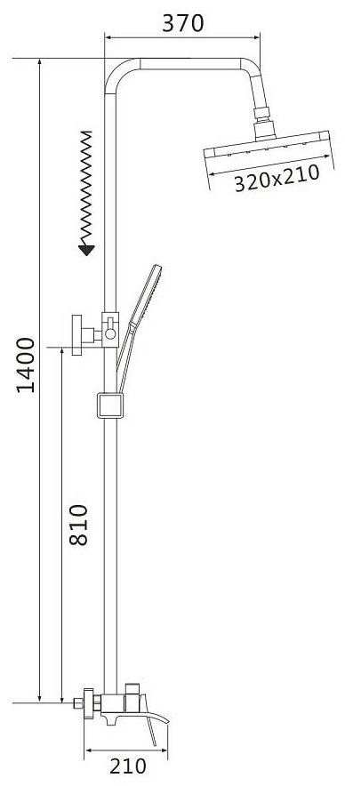 Shevanik душевой набор (гарнитур) S4036H