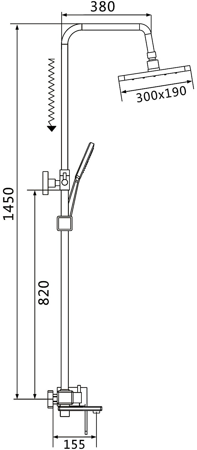 Shevanik душевой набор (гарнитур) S8536