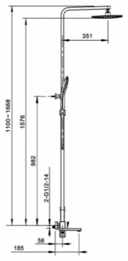 Gappo душевой набор (гарнитур) G2417-3