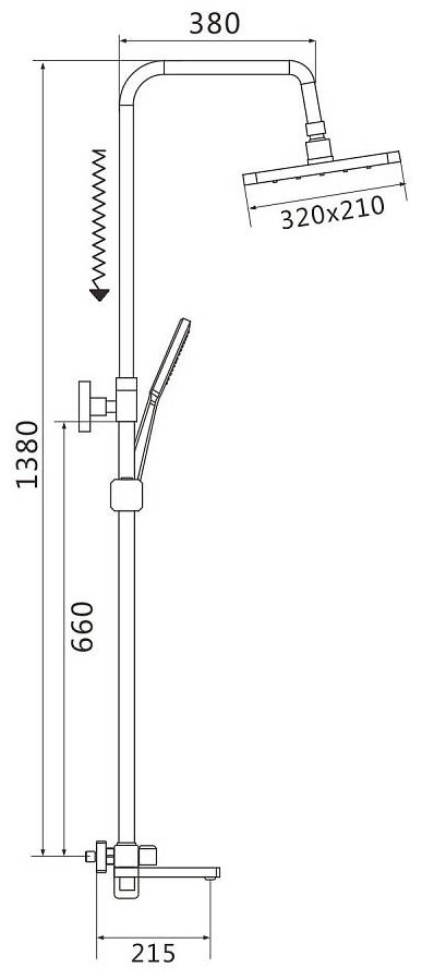 Shevanik душевой набор (гарнитур) S9936G