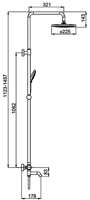 Gappo душевой набор (гарнитур) G2490-6 купить,NaN