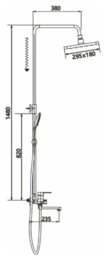 Shevanik душевой набор (гарнитур) S8136H