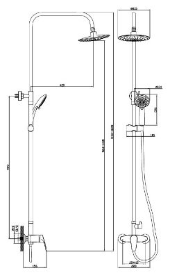 Diadonna душевой набор (гарнитур) D80-337124