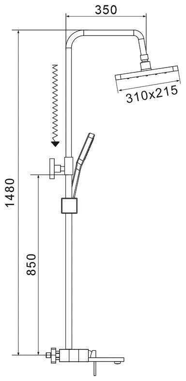 Shevanik душевой набор (гарнитур) S6836T