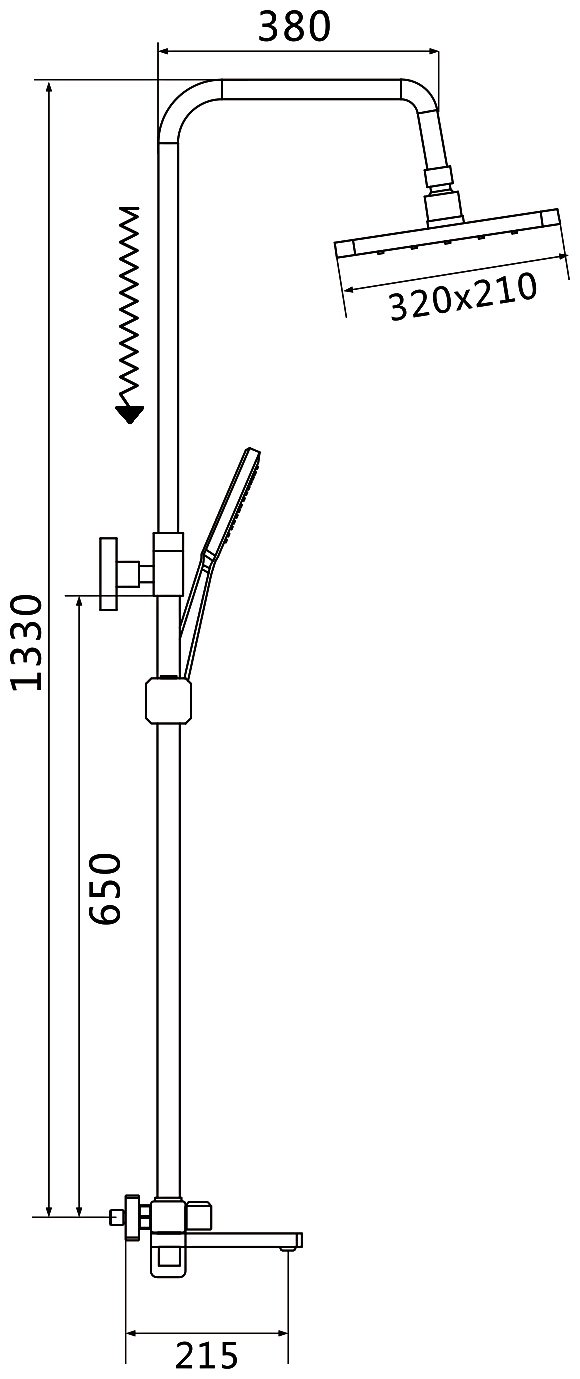 Shevanik душевой набор (гарнитур) S9936С