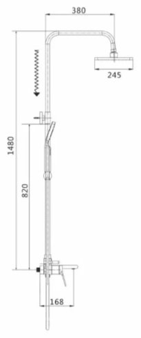 Domani-Spa душевой набор (гарнитур) KABINKA.KZ