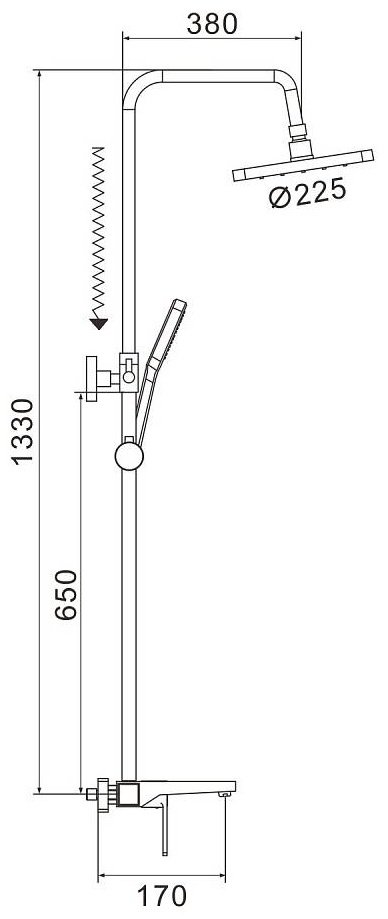 Shevanik душевой набор (гарнитур) S9736T