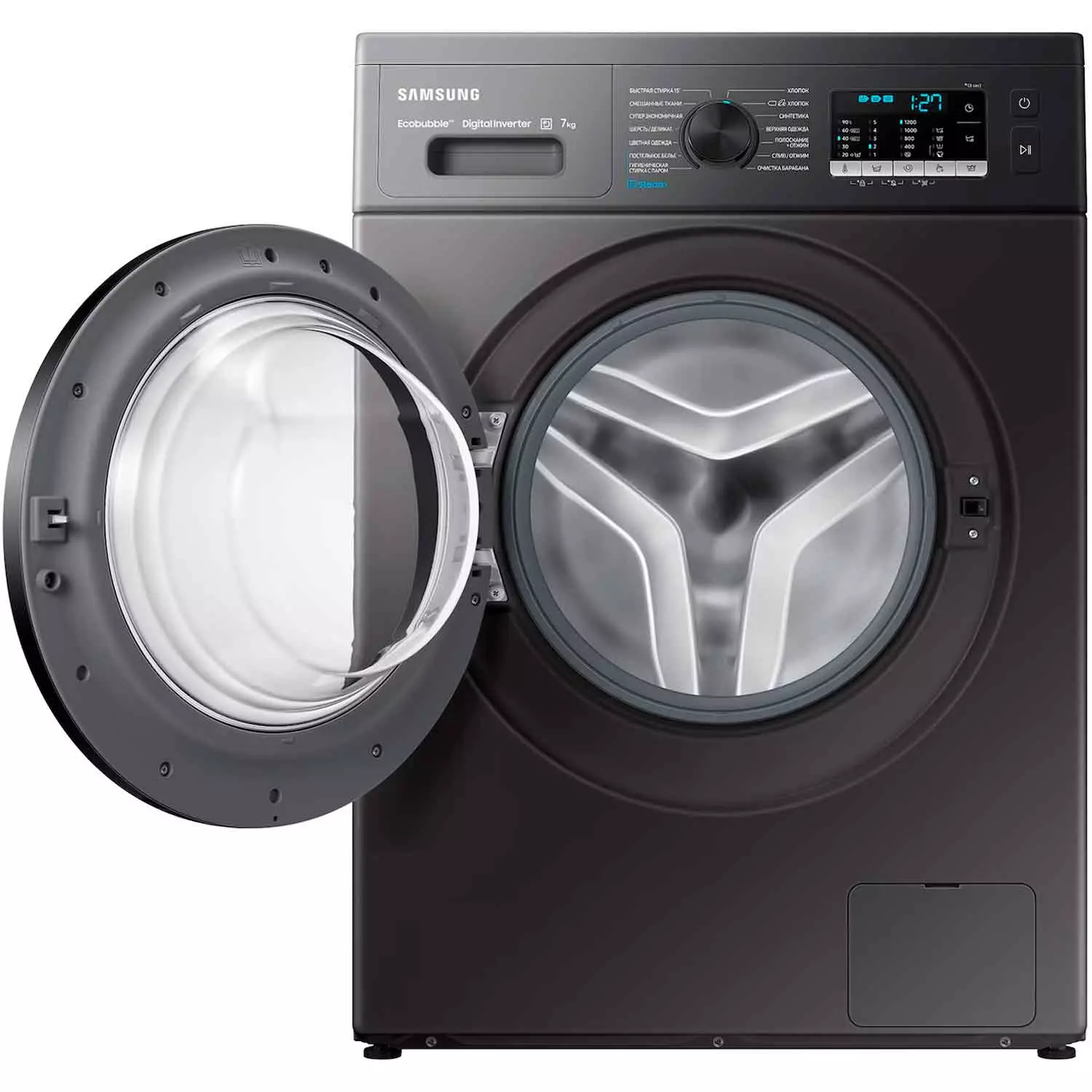 Стиральная машина SAMSUNG WW 70AK5S21CXLT KZ Black
