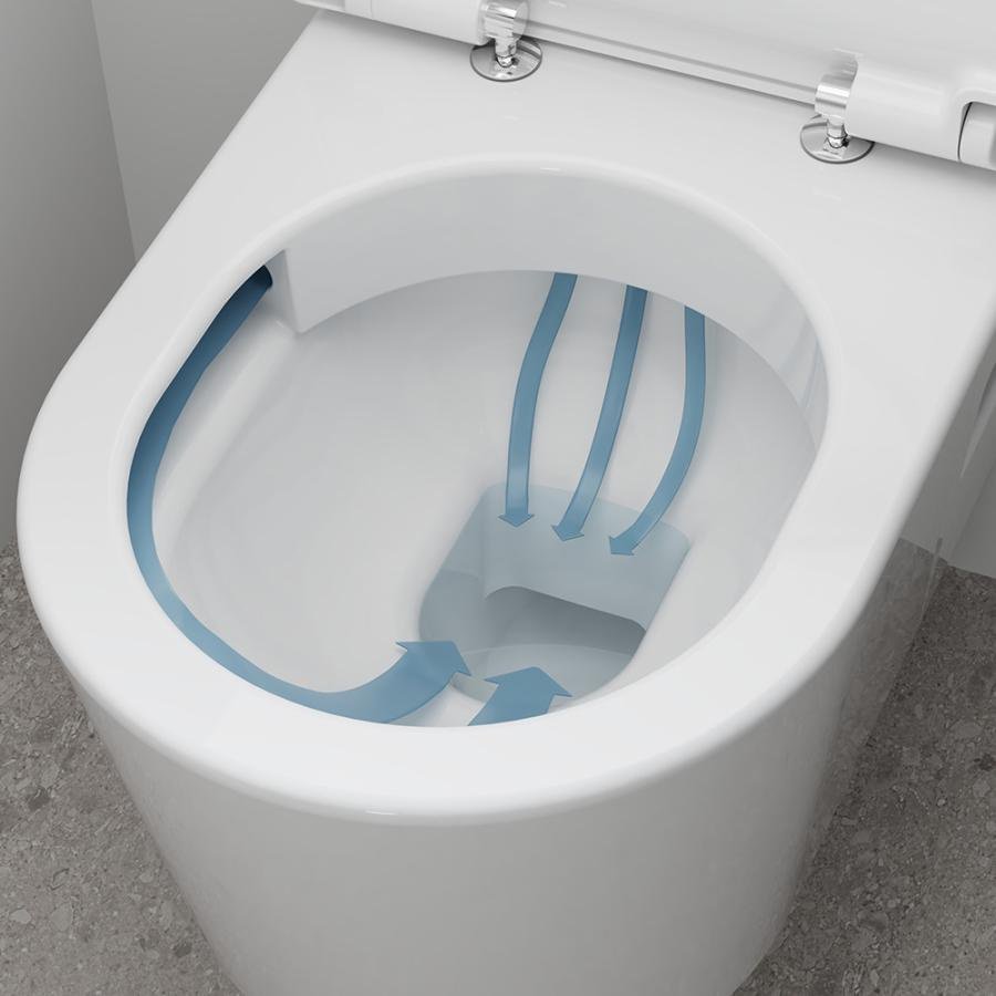 Унитаз с инсталляцией Hansgrohe iFrame universal GladeLake S, санкерамика купить,374900