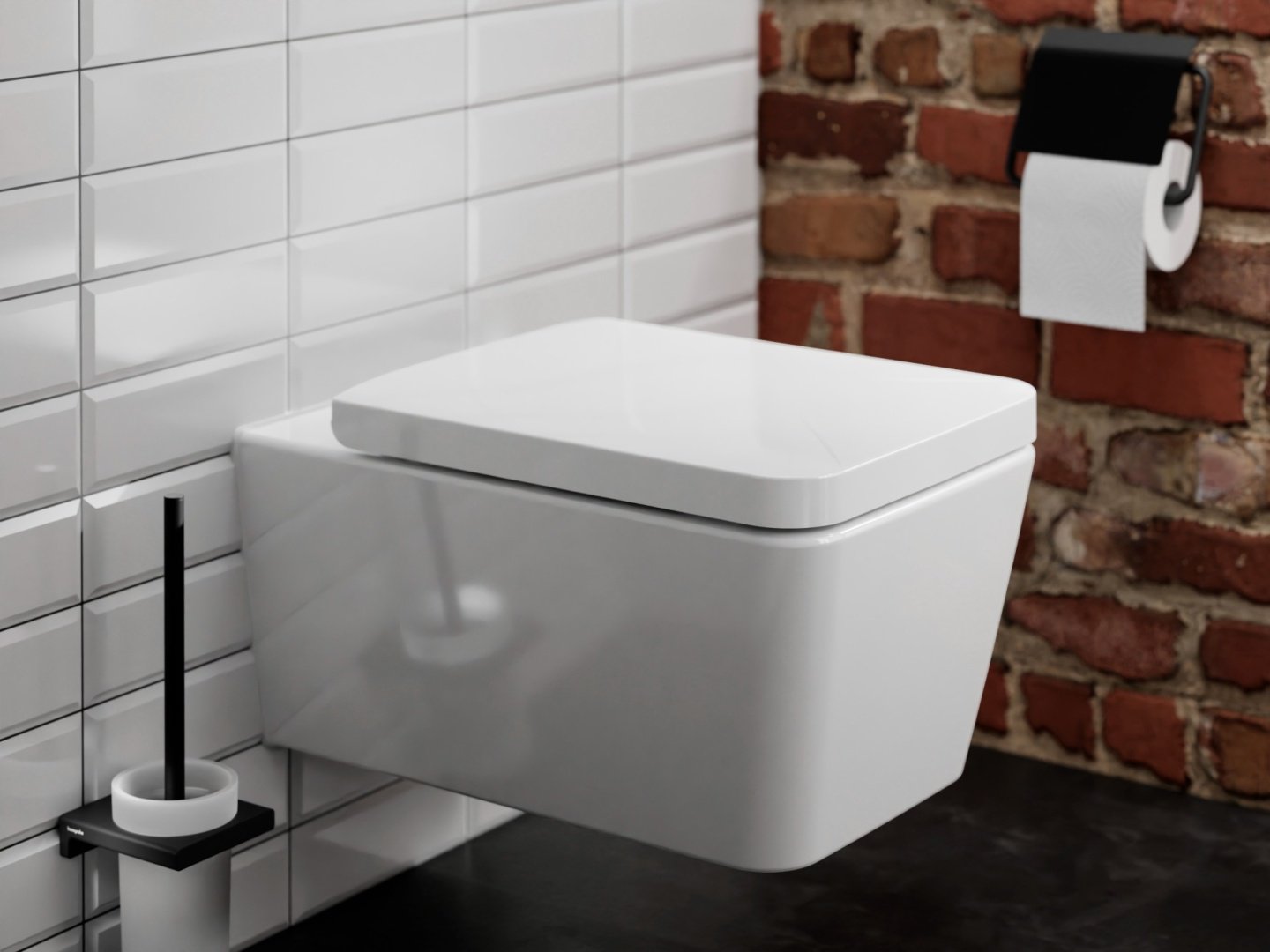 Унитаз с инсталляцией Hansgrohe iFrame universal EluPura Q, санкерамика купить,531900