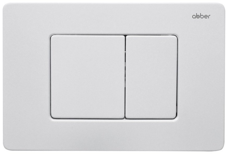 Abber рамная инсталляция ABBER Rechteck AC1201 белый с инсталляцией AC0105 и кнопкой AC0120MW белая матовая