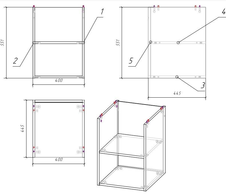 Cersanit MD-MOD40-SZ без раковины навесная, 40 смx44.7 смx55.1 см, ЛДСП, коричневый купить,NaN