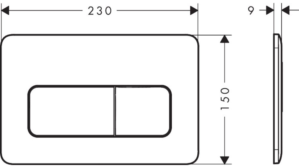 Hansgrohe кнопка смыва iFrame Original Q, 66001000