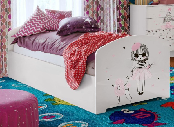 Кровать МИФ Юниор Мальвина 80x200см белая купить,NaN