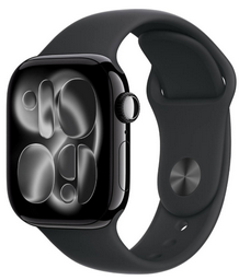 Смарт часы Apple Watch Series 11 GPS 42mm MEQT4 Jet Black Aluminium Case with Black Sport Band - S/M 