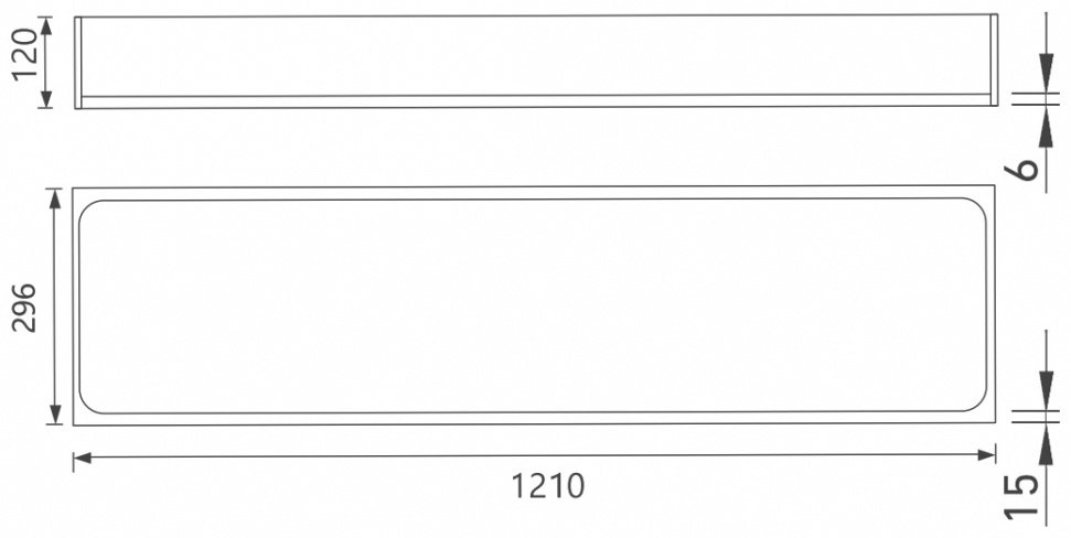 Abber полка AN3006MB 1 шт, нержавеющая сталь