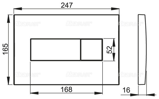 Alcaplast кнопка смыва М371