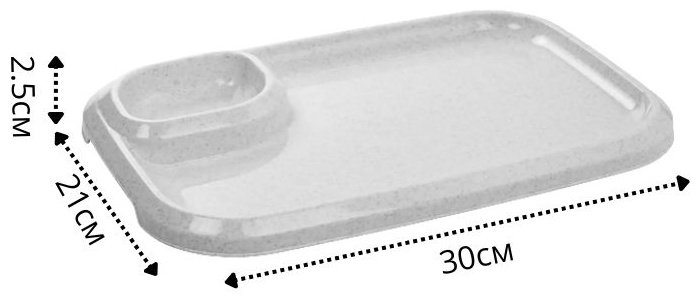 Блюдо LifeGoods.kz 30х21 см, пластик, 1 шт купить,NaN