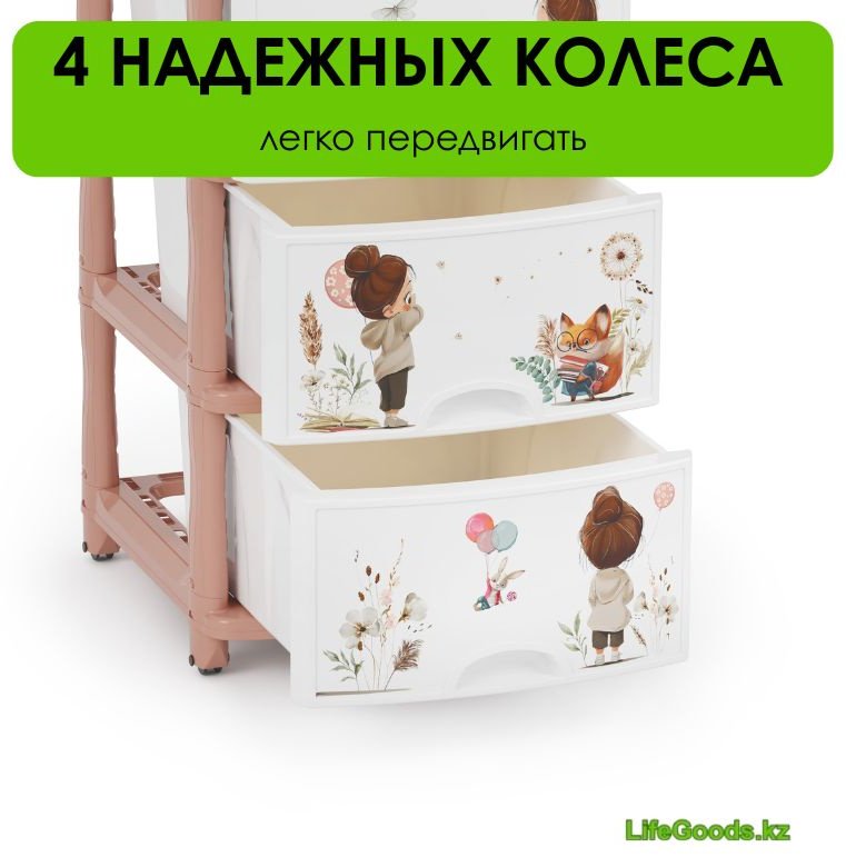 Комод пластиковый LifeGoods.kz LG10230 38х98х48 см купить,NaN