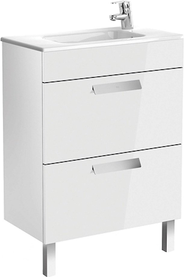 Тумба с раковиной Roca Debba 60 ZRU9302708, 58.5x70.7x35.6 см, белый купить,NaN