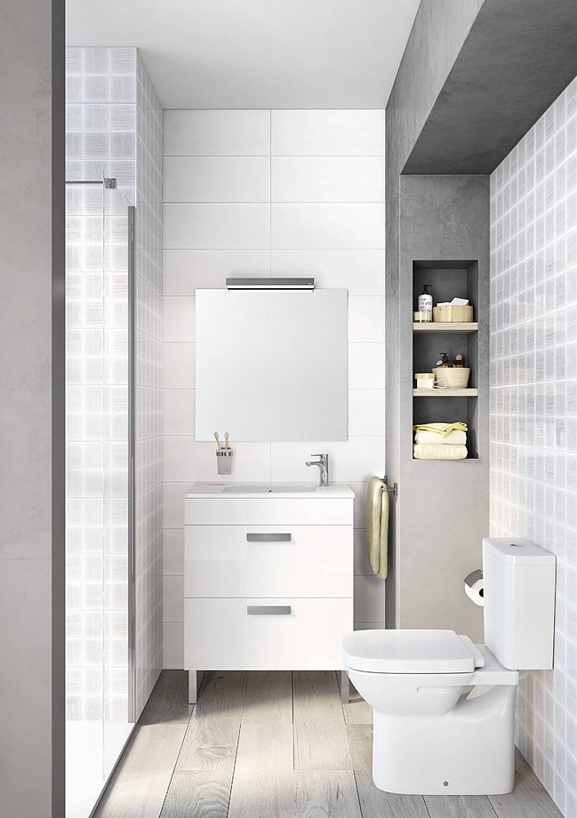 Тумба с раковиной Roca Debba 60 ZRU9302708, 58.5x70.7x35.6 см, белый купить,NaN