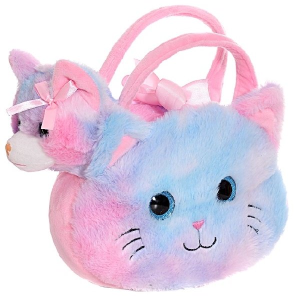 Мягкая игрушка кошка 47442, высота 16 см, розовый купить,NaN