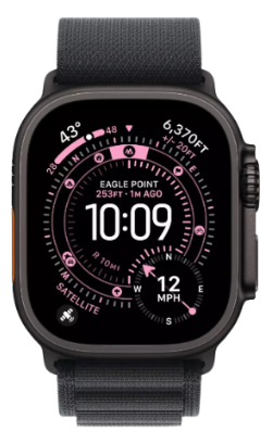 Смарт-часы Apple Watch Ultra 3 GPS + Cellular 49mm MF0V4Q Black Titanium Case with Black Alpine Loop - M