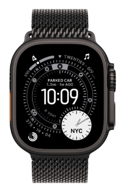 Смарт-часы Apple Watch Ultra 3 GPS + Cellular 49mm MF1Q4Q Black Titanium Case with Black Titanium Milanese Loop - M